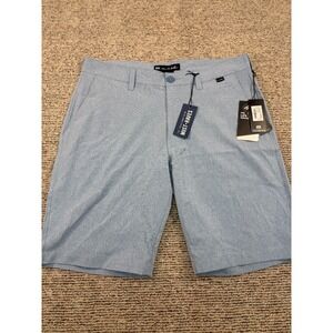 Travis‎ Mathew Men's Beck Performance Golf Chino Shorts Size 33 Blue NWT